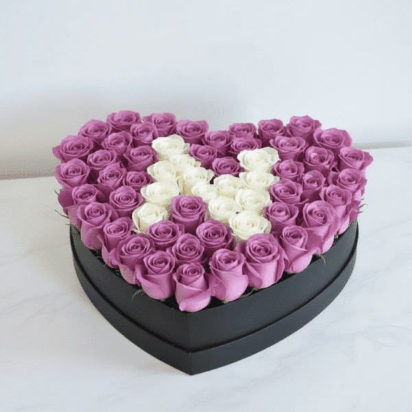 Purple Letter Hatbox